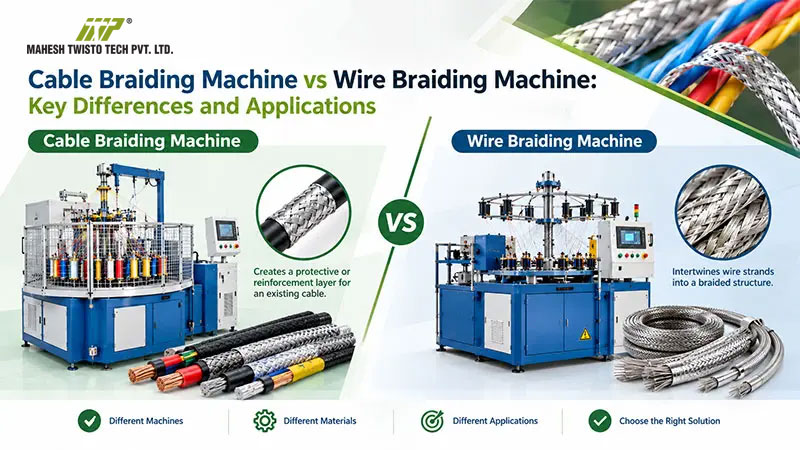 Cable Braiding Machine vs Wire Braiding Machine: Key Differences and Applications